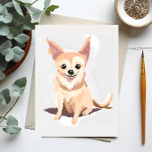 Chihuahua Dog | Schattigee hond Pet Puppy Waterver Briefkaart