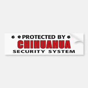 Chihuahua Dog Security Bumpersticker