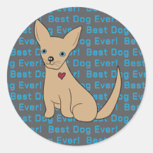 Chihuahua Dog Sticker beste hond ooit!