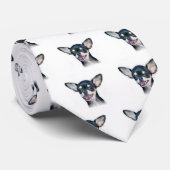 Chihuahua dog stropdas (Opgerold)