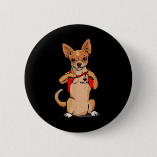 Chihuahua Dog Tattoo Ik hou van mama Schattige Dog Ronde Button 5,7 Cm