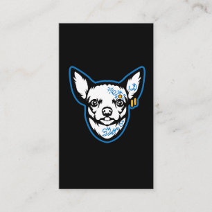 Chihuahua Dog - Tattooed Small Dog for Doggy Lover Visitekaartje