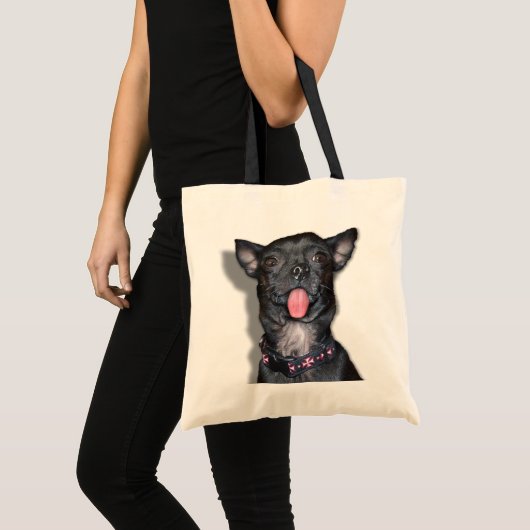 Chihuahua Dog Tongue Tote Bag (Voorkant (product))