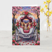 Chihuahua Dog Valentine's Day Kaart (Gele Bloem)