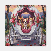 Chihuahua Dog Valentine's Day Magneet (Voorkant)