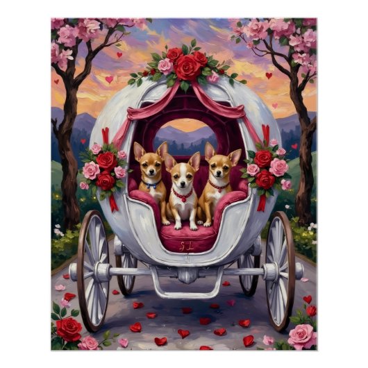 Chihuahua Dog Valentine's Day Perfect Poster (Voorkant)