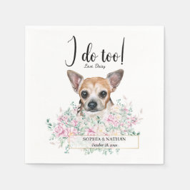Chihuahua Dog Wedding Cocktail Napkins Servet