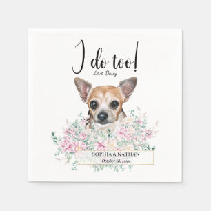 Chihuahua Dog Wedding Cocktail Napkins Servet