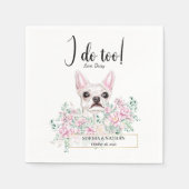 Chihuahua Dog Wedding Cocktail Napkins Servet (Voorkant)