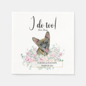 Chihuahua Dog Wedding Cocktail Napkins Servet (Voorkant)