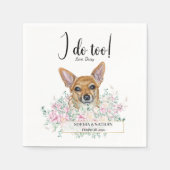 Chihuahua Dog Wedding Cocktail Napkins Servet (Voorkant)