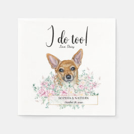 Chihuahua Dog Wedding Cocktail Napkins Servet