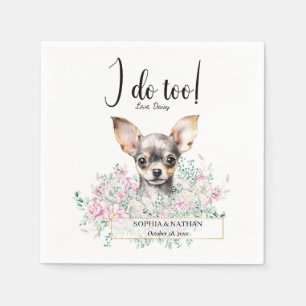 Chihuahua Dog Wedding Cocktail Napkins Servet