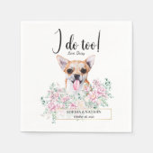 Chihuahua Dog Wedding Cocktail Napkins Servet (Voorkant)