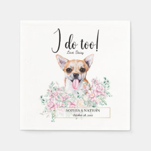 Chihuahua Dog Wedding Cocktail Napkins Servet