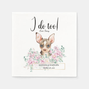 Chihuahua Dog Wedding Cocktail Napkins Servet