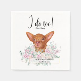 Chihuahua Dog Wedding Cocktail Napkins Servet