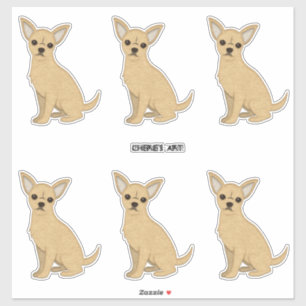Chihuahua Dogs Felt Kijk Sticker