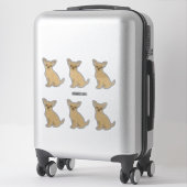 Chihuahua Dogs Felt Kijk Sticker (Koffer)