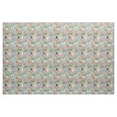 Chihuahua dogs florals mint stof (Fat Quarter)