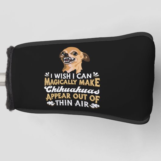 Chihuahua Dogs Golfheadcover (Voorkant)
