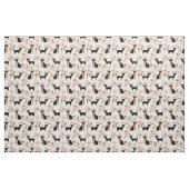 Chihuahua dogs perzikfloral stof (Fat Quarter)