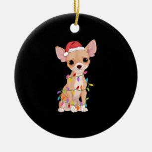 Chihuahua Dogs Tree kerstcadeautjes Keramisch Ornament