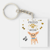 "CHIHUAHUA" dubbelzijdige, acryl sleutelhanger. Sleutelhanger (Voorkant)