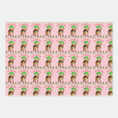 Chihuahua Elf Kerstmis Inpakpapier Vel (Voorkant 3)