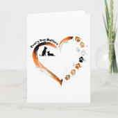 Chihuahua Elke Hond Telt Hart Hond Pootjes Kaart (Voorkant)