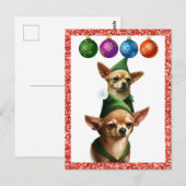 Chihuahua Elves Briefkaart (Voorkant / Achterkant)