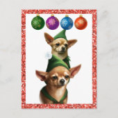 Chihuahua Elves Briefkaart (Voorkant)