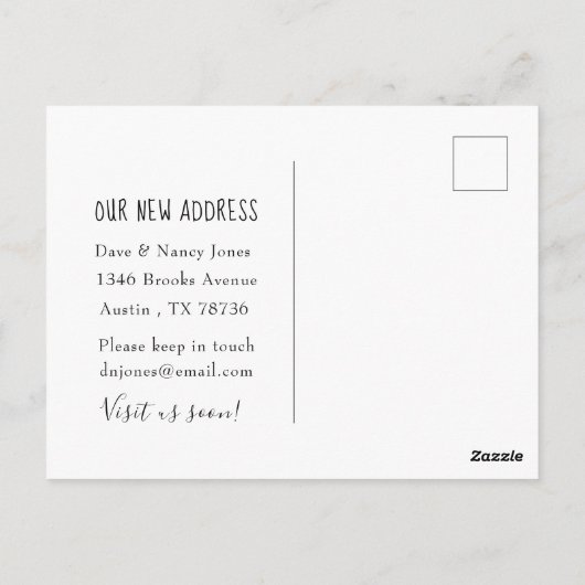 Chihuahua en bagage met bewegende aankondiging Bri Briefkaart (Achterkant)