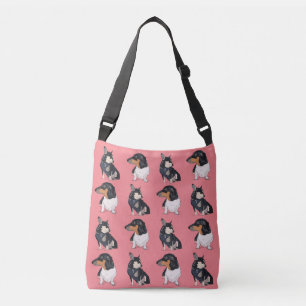 Chihuahua en Dachshund Cross Body/Peanut, Boogie Crossbody Tas