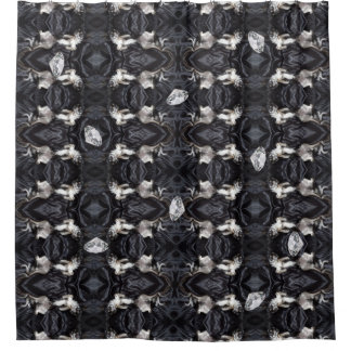 Chihuahua en diamanten douchegordijn