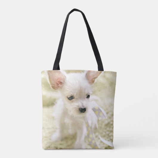 Chihuahua en Maltese puppy Tote Bag (Achterkant)