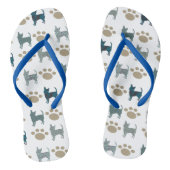 Chihuahua en Paw-Teenslippers Teenslippers (Voetbed)