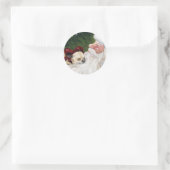 Chihuahua en Santa Claus Art Sticker (Tas)