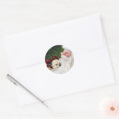 Chihuahua en Santa Claus Art Sticker (Envelop)