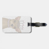 Chihuahua en Tiara Bagagelabel (Achterkant horizontaal)