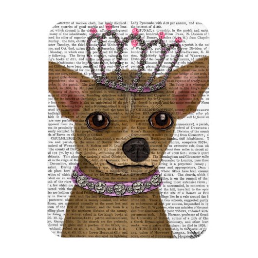 Chihuahua en Tiara Magneet (Verticaal)