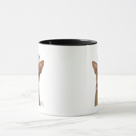 Chihuahua en Tiara Mok (Midden)