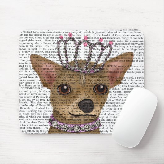 Chihuahua en Tiara Muismat (Met muis)