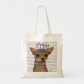Chihuahua en Tiara Tote Bag (Voorkant)
