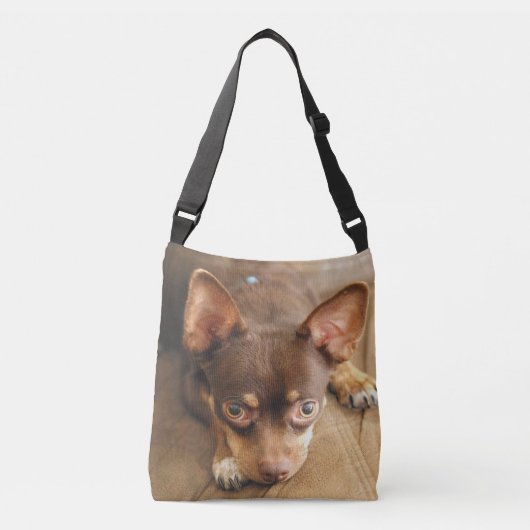 Chihuahua Eyes Crossbody Tas (Voorkant)
