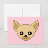 Chihuahua Face Briefkaart (Voorkant / Achterkant)