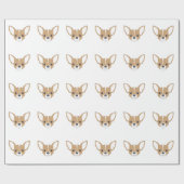 Chihuahua Face Cadeaupapier (Vlak)