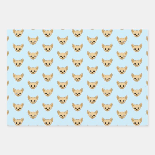 Chihuahua Face Inpakpapier Vel (Voorkant 3)