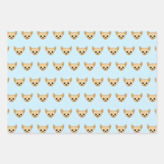 Chihuahua Face Inpakpapier Vel (Voorkant)