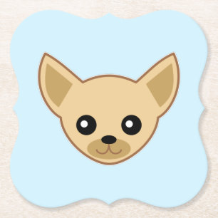 Chihuahua Face Kartonnen Onderzetters